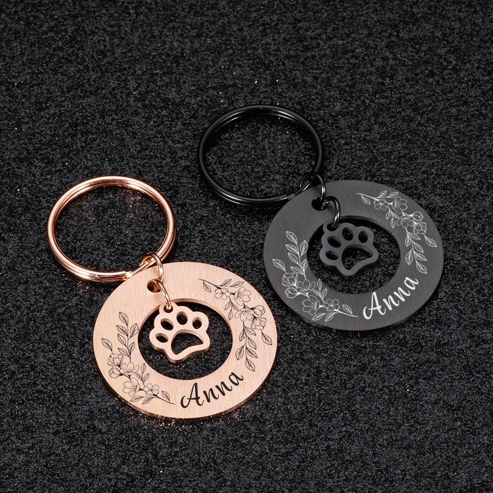 Pet ID Tags Customized Pet Collar Dogs Name Tag Anti-lost Personalized Cat Puppy ID Tag Pendant Free Engraved Collar Accessories