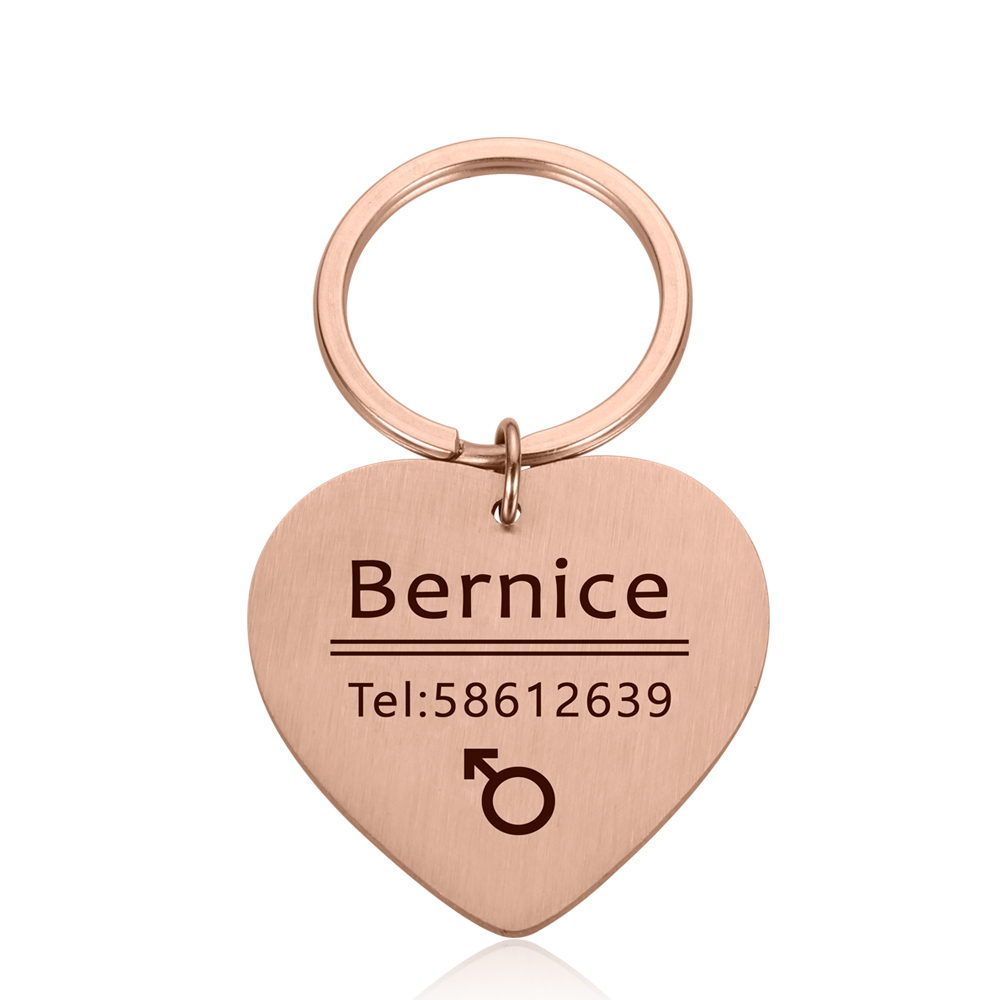 Personalized Cat Dog Pet ID Tag Keychain Engraved Pet ID Name for Cat Puppy Dog Collar Tag Pendant Keyring Bone Pet Accessories Personalized Cat Dog Pet ID Tag Keychain Engraved Pet ID Name for Cat Puppy Dog Collar Tag Pendant Keyring Bone Pet Accessories