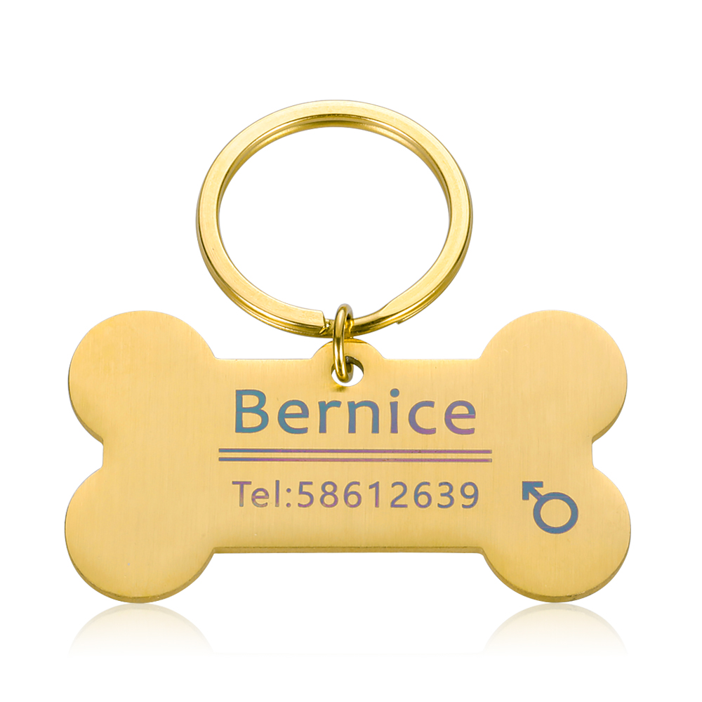 Personalized Cat Dog Pet ID Tag Keychain Engraved Pet ID Name for Cat Puppy Dog Collar Tag Pendant Keyring Bone Pet Accessories Personalized Cat Dog Pet ID Tag Keychain Engraved Pet ID Name for Cat Puppy Dog Collar Tag Pendant Keyring Bone Pet Accessories
