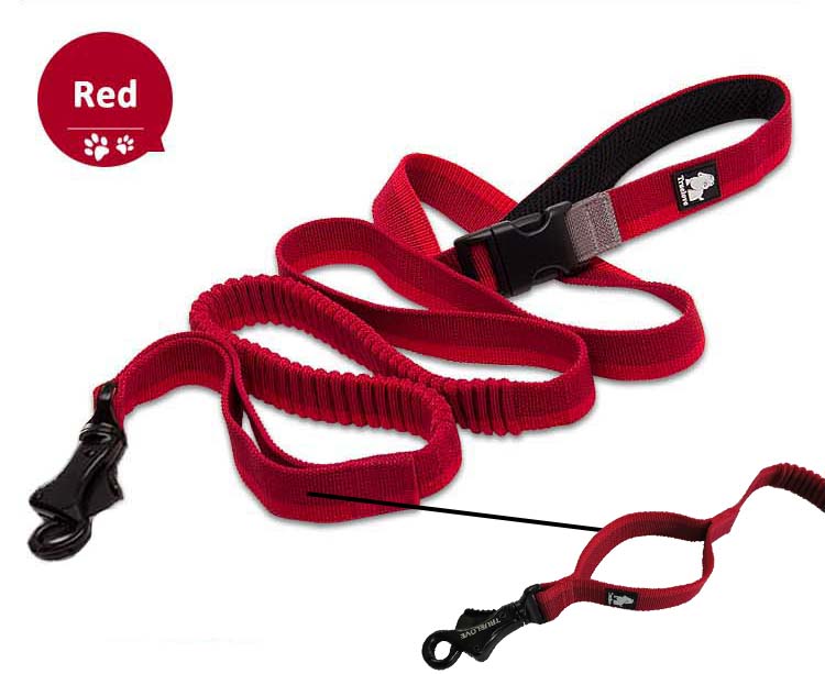 Truelove Dog Running Bungee Leash Hand-held Waistworn Adjustable Nylon Elastic Retractable Dog Leads for Running Jogging Walking Truelove Dog Running Bungee Leash Hand-held Waistworn Adjustable Nylon Elastic Retractable Dog Leads for Running Jogging Walking
