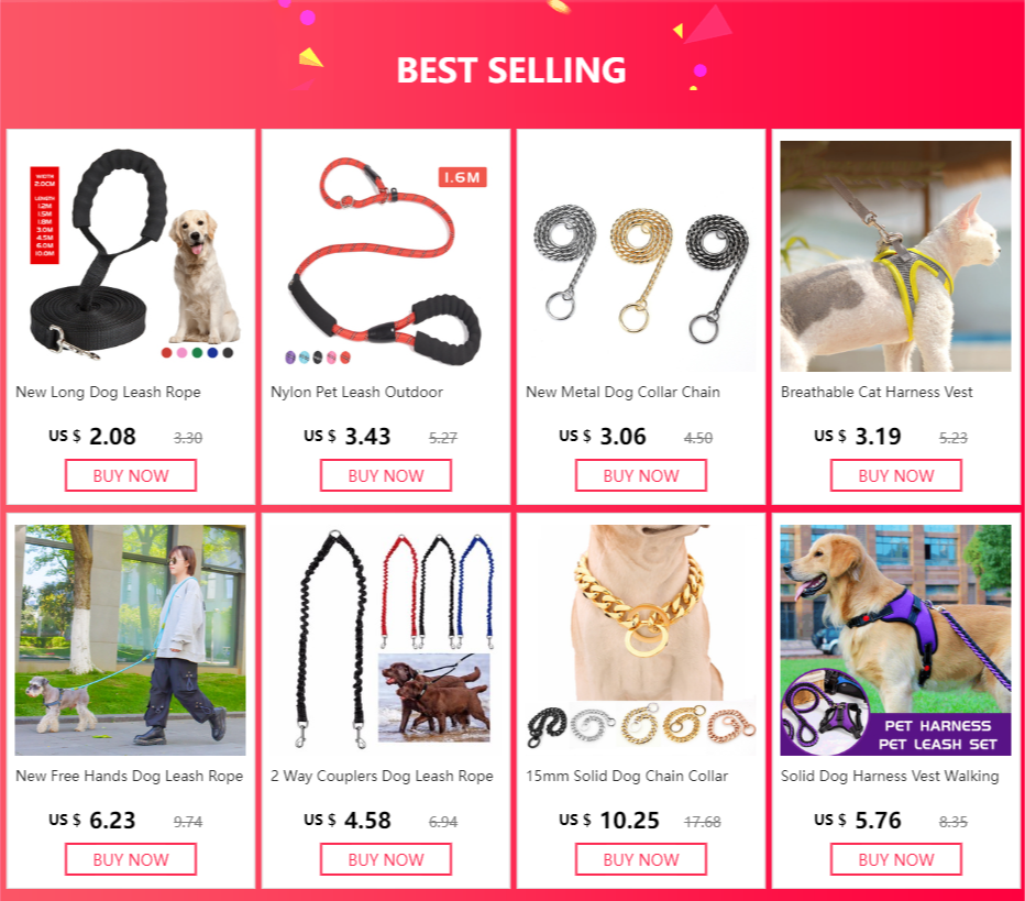 New Long Dog Leash Rope Comfortable Sponge Handle Pet Lead Belt Outdoor Training Dog Lanyard for Small Medium Large Dogs Product