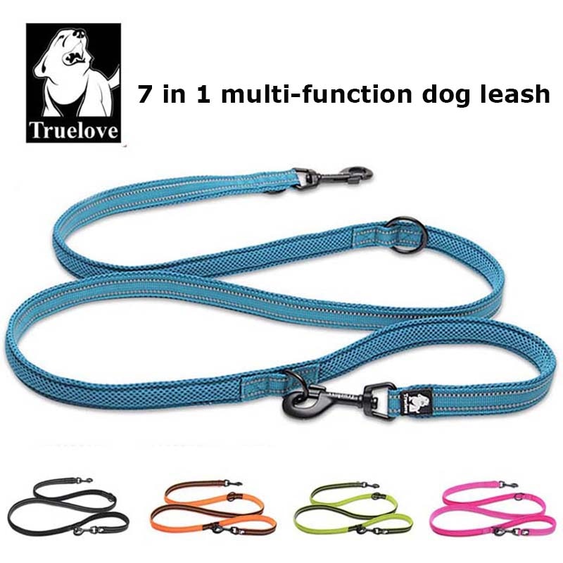 Truelove 7 In 1 Multi-Function Adjustable Dog Lead Hand Free Pet Training Leash Reflective Multi-Purpose Dog Leash Walk 2 Dogs Truelove 7 In 1 Multi-Function Adjustable Dog Lead Hand Free Pet Training Leash Reflective Multi-Purpose Dog Leash Walk 2 Dogs