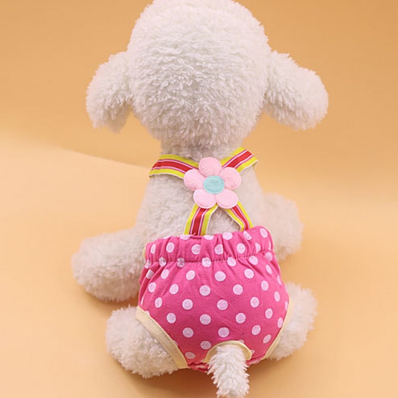 Dots Print Dog Shorts Diaper Sanitary Physiological Pants Washable Female Pet Short Panties Menstruation Underwear Briefs Dots Print Dog Shorts Diaper Sanitary Physiological Pants Washable Female Pet Short Panties Menstruation Underwear Briefs