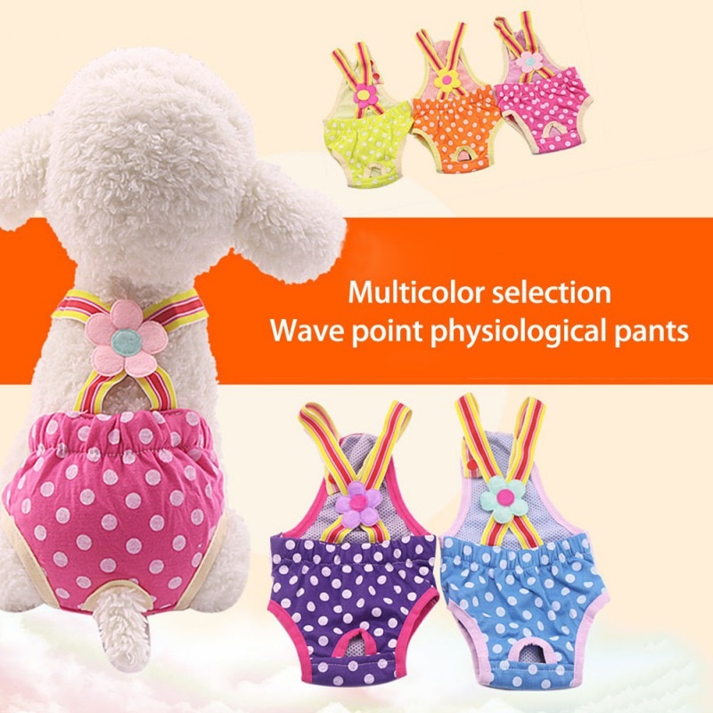 Dots Print Dog Shorts Diaper Sanitary Physiological Pants Washable Female Pet Short Panties Menstruation Underwear Briefs Dots Print Dog Shorts Diaper Sanitary Physiological Pants Washable Female Pet Short Panties Menstruation Underwear Briefs