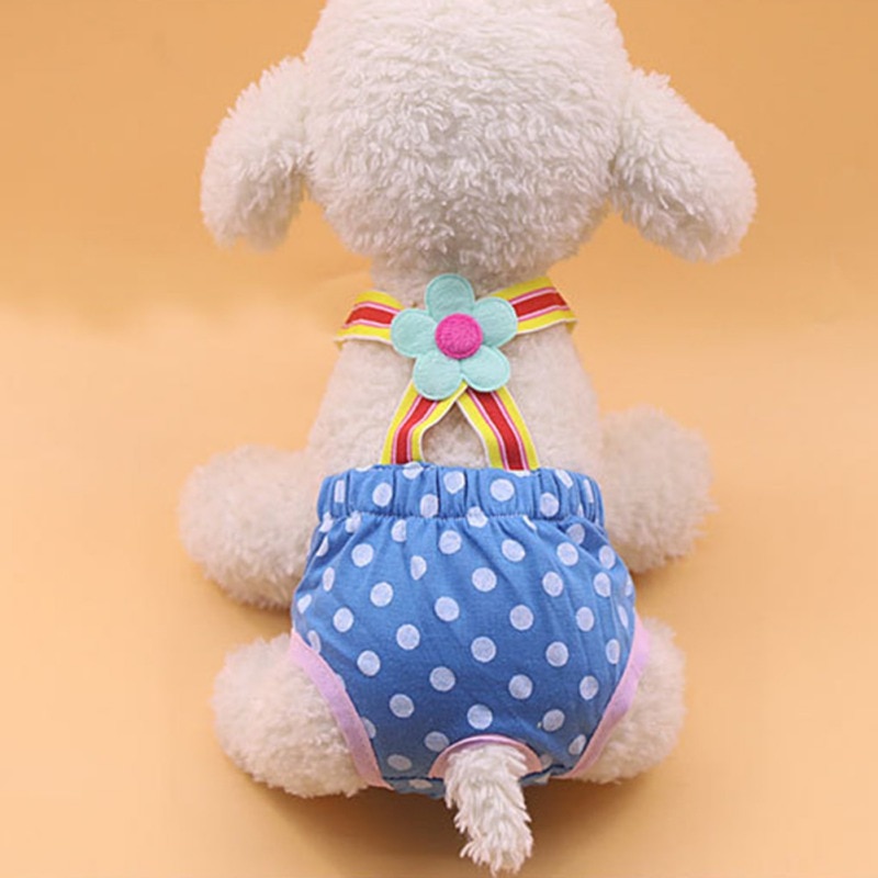 Dots Print Dog Shorts Diaper Sanitary Physiological Pants Washable Female Pet Short Panties Menstruation Underwear Briefs Dots Print Dog Shorts Diaper Sanitary Physiological Pants Washable Female Pet Short Panties Menstruation Underwear Briefs