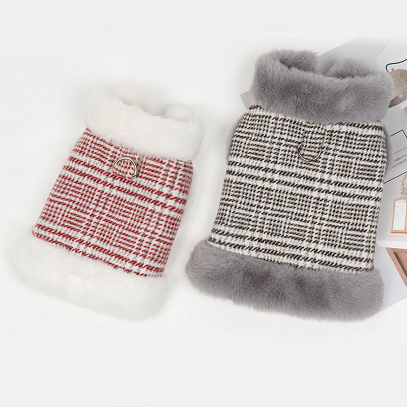 Winter Pet Dog Down Coats Thicken Warm Dogs Clothes Fur Collar For Small Medium Dogs Jacket Clothing Yorkies Chihuahua