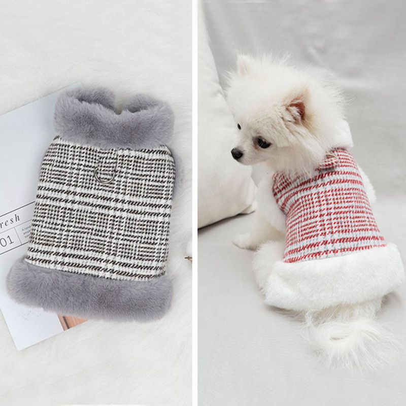 Winter Pet Dog Down Coats Thicken Warm Dogs Clothes Fur Collar For Small Medium Dogs Jacket Clothing Yorkies Chihuahua