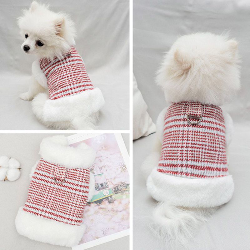 Winter Pet Dog Down Coats Thicken Warm Dogs Clothes Fur Collar For Small Medium Dogs Jacket Clothing Yorkies Chihuahua