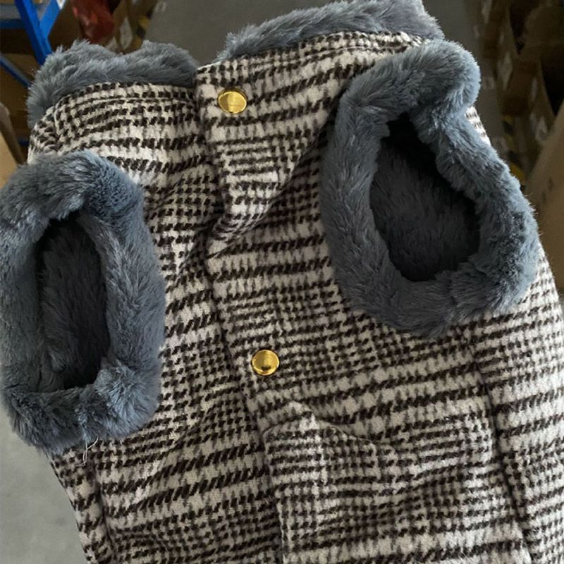 Winter Pet Dog Down Coats Thicken Warm Dogs Clothes Fur Collar For Small Medium Dogs Jacket Clothing Yorkies Chihuahua