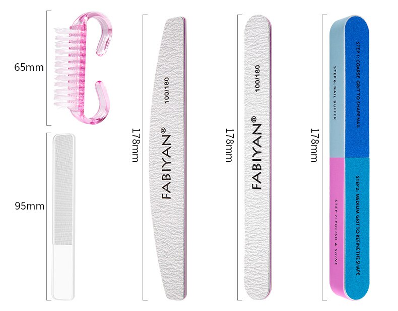 Nail Art Brush Set UV Gel Liner Painting Carving Rhinestone Dotting Pen Toe Separator Dust Brush Scissors File Manicure Kit