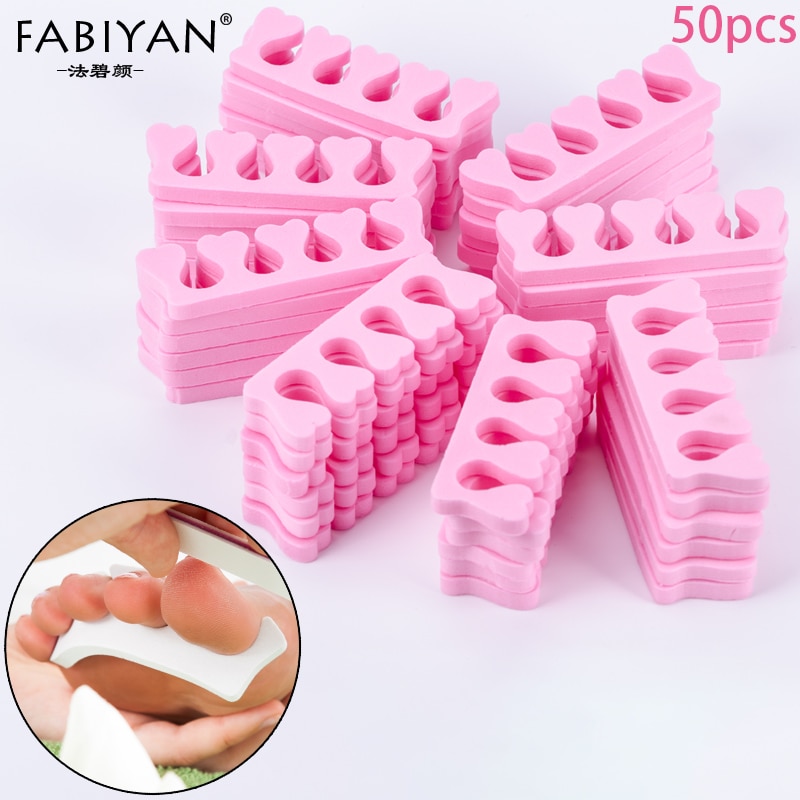 50pcs/Pack Pink Nail Art Toes Separators Fingers Foots Sponge Soft Gel UV Tools Polish Manicure Pedicure 50pcs/Pack Pink Nail Art Toes Separators Fingers Foots Sponge Soft Gel UV Tools Polish Manicure Pedicure