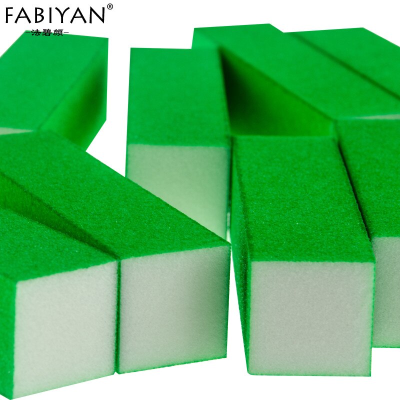 5 Color Fluorescence Nail Art Tip File Sponge Sanding Block Tofu Buffer Buffering Burnishing Gel UV Polish Acrylic Manicure Tool