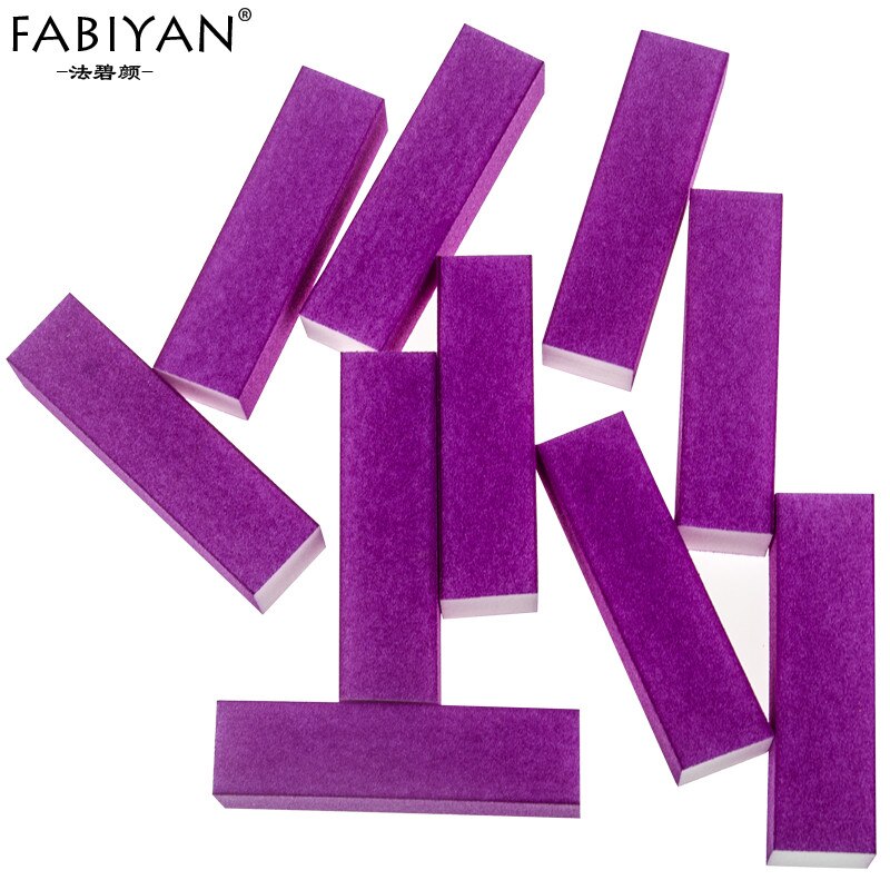 5 Color Fluorescence Nail Art Tip File Sponge Sanding Block Tofu Buffer Buffering Burnishing Gel UV Polish Acrylic Manicure Tool
