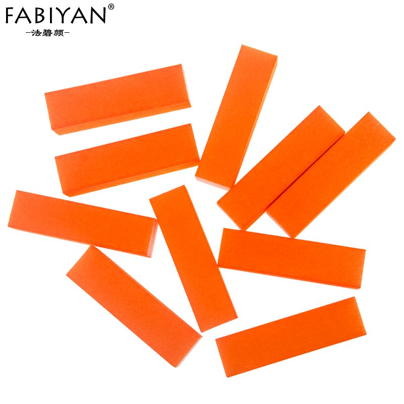 5 Color Fluorescence Nail Art Tip File Sponge Sanding Block Tofu Buffer Buffering Burnishing Gel UV Polish Acrylic Manicure Tool