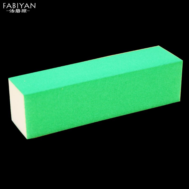 5 Color Fluorescence Nail Art Tip File Sponge Sanding Block Tofu Buffer Buffering Burnishing Gel UV Polish Acrylic Manicure Tool