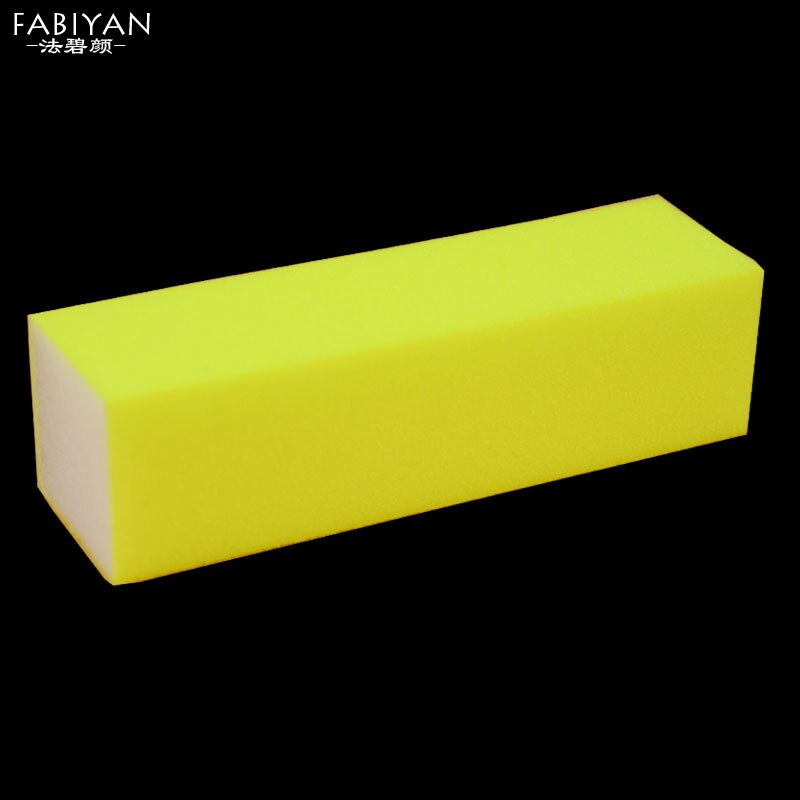 5 Color Fluorescence Nail Art Tip File Sponge Sanding Block Tofu Buffer Buffering Burnishing Gel UV Polish Acrylic Manicure Tool