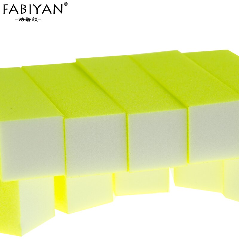 5 Color Fluorescence Nail Art Tip File Sponge Sanding Block Tofu Buffer Buffering Burnishing Gel UV Polish Acrylic Manicure Tool