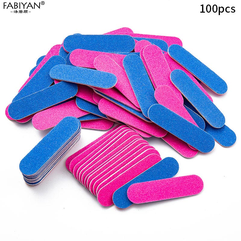 Double Sides Nail Art File Sandpaper Sanding Buffer Block Pedicure Manicure 180/240 Buffing UV Gel Polish Grinding Tools 100Pcs Double Sides Nail Art File Sandpaper Sanding Buffer Block Pedicure Manicure 180/240 Buffing UV Gel Polish Grinding Tools 100Pcs