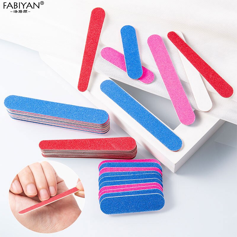 Double Sides Nail Art File Sandpaper Sanding Buffer Block Pedicure Manicure 180/240 Buffing UV Gel Polish Grinding Tools 100Pcs Double Sides Nail Art File Sandpaper Sanding Buffer Block Pedicure Manicure 180/240 Buffing UV Gel Polish Grinding Tools 100Pcs