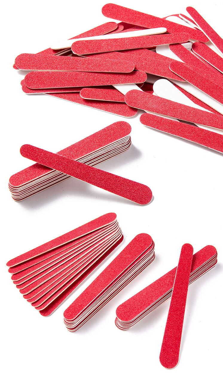 Double Sides Nail Art File Sandpaper Sanding Buffer Block Pedicure Manicure 180/240 Buffing UV Gel Polish Grinding Tools 100Pcs Double Sides Nail Art File Sandpaper Sanding Buffer Block Pedicure Manicure 180/240 Buffing UV Gel Polish Grinding Tools 100Pcs