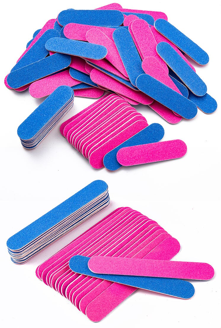 Double Sides Nail Art File Sandpaper Sanding Buffer Block Pedicure Manicure 180/240 Buffing UV Gel Polish Grinding Tools 100Pcs Double Sides Nail Art File Sandpaper Sanding Buffer Block Pedicure Manicure 180/240 Buffing UV Gel Polish Grinding Tools 100Pcs