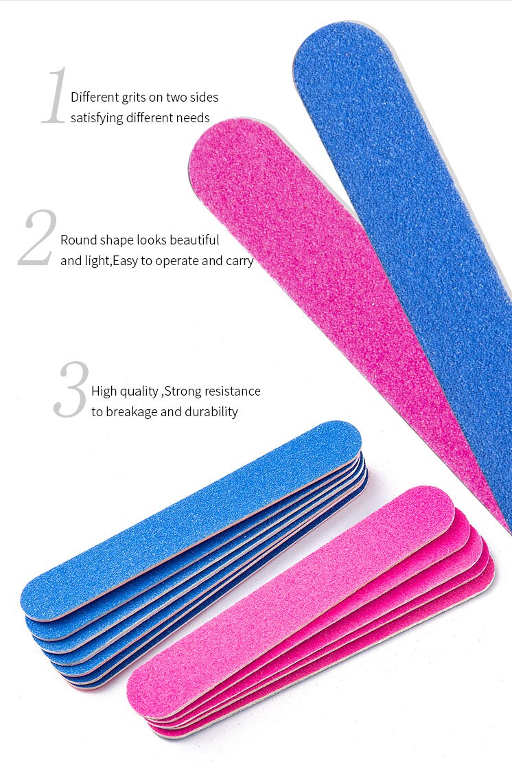Double Sides Nail Art File Sandpaper Sanding Buffer Block Pedicure Manicure 180/240 Buffing UV Gel Polish Grinding Tools 100Pcs Double Sides Nail Art File Sandpaper Sanding Buffer Block Pedicure Manicure 180/240 Buffing UV Gel Polish Grinding Tools 100Pcs