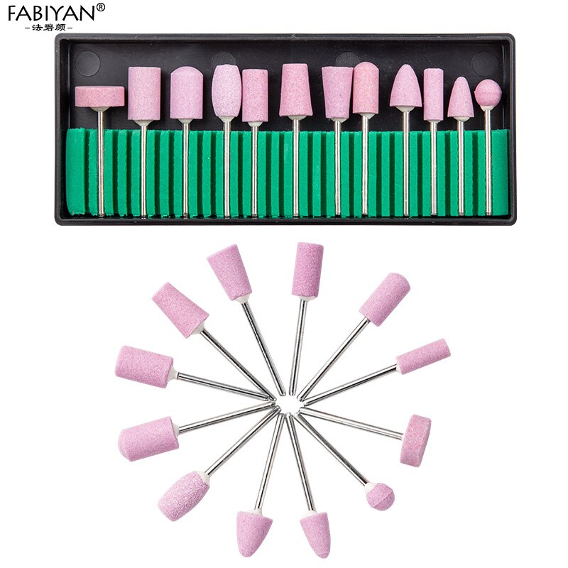 12Pcs/Set Ceramic Electric Machine Drill Bits File Nail Art Polishing Grinding Carving Buffing Sanding Buffer Head Manicure Tool 12Pcs/Set Ceramic Electric Machine Drill Bits File Nail Art Polishing Grinding Carving Buffing Sanding Buffer Head Manicure Tool