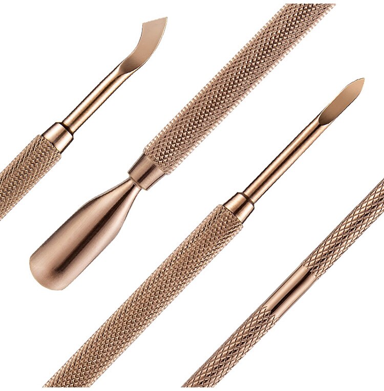 Cuticle Pusher Nail Art Dead Skin Remover Stainless Steel Manicure Tool Cleaning Dirt Dust Care UV Gel Remove Stick 13 Styles