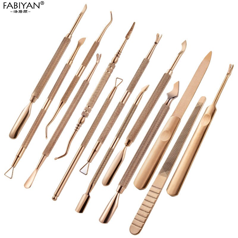 Cuticle Pusher Nail Art Dead Skin Remover Stainless Steel Manicure Tool Cleaning Dirt Dust Care UV Gel Remove Stick 13 Styles Cuticle Pusher Nail Art Dead Skin Remover Stainless Steel Manicure Tool Cleaning Dirt Dust Care UV Gel Remove Stick 13 Styles
