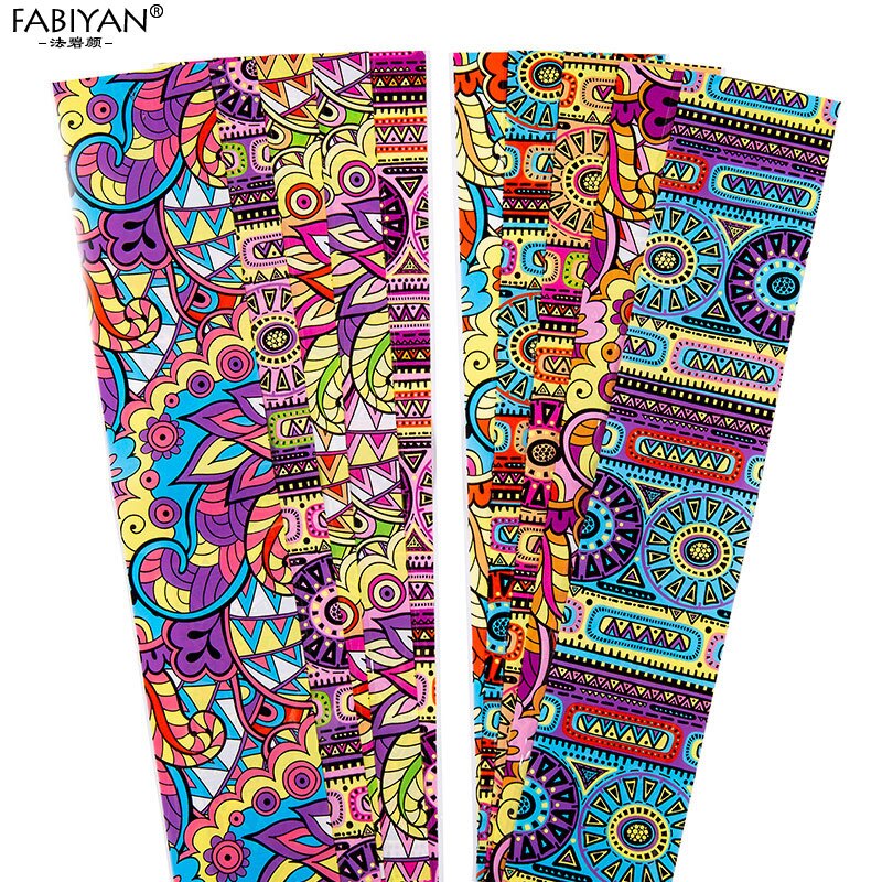 Nail Art Foil Stickers 10PCS Colorful Retro Geometric Christmas Halloween Transfer Paper Gorgeous DIY Manicure Decoration 4*20cm Nail Art Foil Stickers 10PCS Colorful Retro Geometric Christmas Halloween Transfer Paper Gorgeous DIY Manicure Decoration 4*20cm