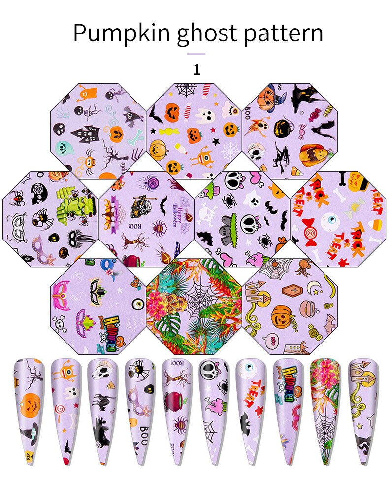 Nail Art Foil Stickers 10PCS Colorful Retro Geometric Christmas Halloween Transfer Paper Gorgeous DIY Manicure Decoration 4*20cm Nail Art Foil Stickers 10PCS Colorful Retro Geometric Christmas Halloween Transfer Paper Gorgeous DIY Manicure Decoration 4*20cm