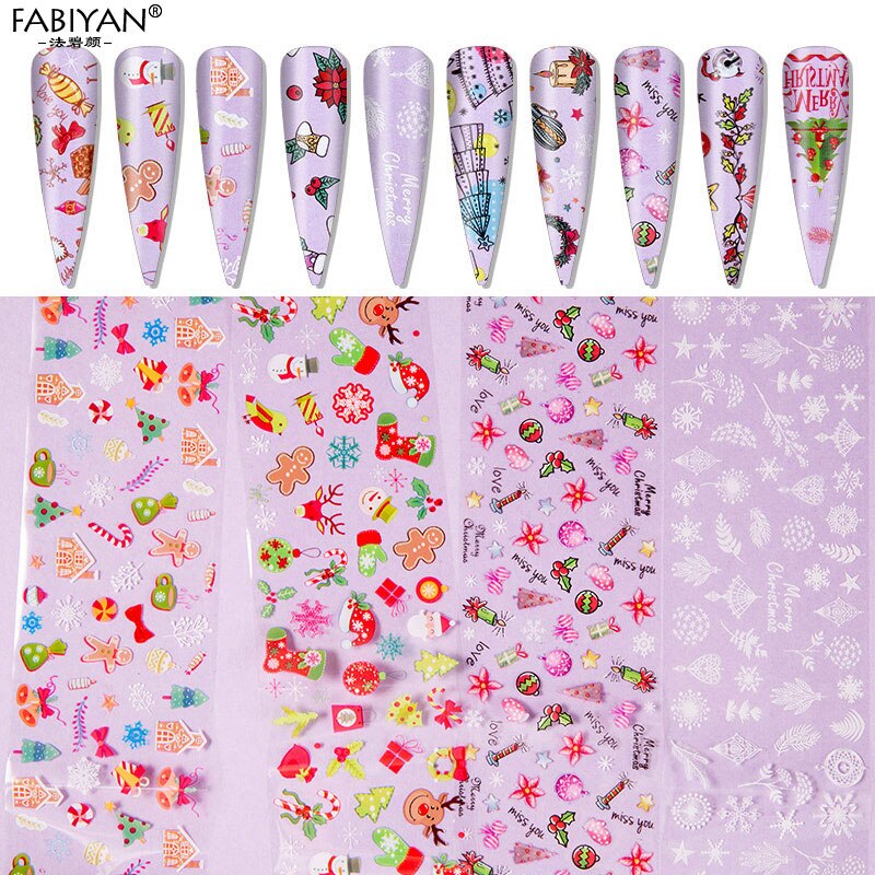 Nail Art Foil Stickers 10PCS Colorful Retro Geometric Christmas Halloween Transfer Paper Gorgeous DIY Manicure Decoration 4*20cm Nail Art Foil Stickers 10PCS Colorful Retro Geometric Christmas Halloween Transfer Paper Gorgeous DIY Manicure Decoration 4*20cm