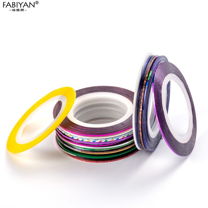 20PCS Multicolor Rolls Strip Striping Tape Line Wrap Sticker Tips Decoration DIY Nail Art Manicure Professional Kit Random Color 20PCS Multicolor Rolls Strip Striping Tape Line Wrap Sticker Tips Decoration DIY Nail Art Manicure Professional Kit Random Color