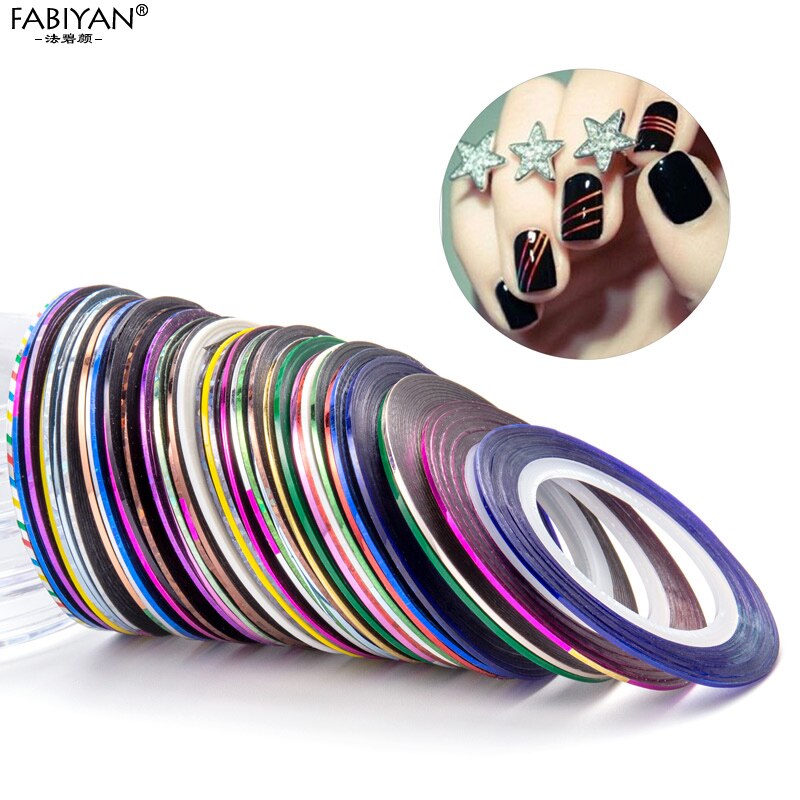 20PCS Multicolor Rolls Strip Striping Tape Line Wrap Sticker Tips Decoration DIY Nail Art Manicure Professional Kit Random Color 20PCS Multicolor Rolls Strip Striping Tape Line Wrap Sticker Tips Decoration DIY Nail Art Manicure Professional Kit Random Color