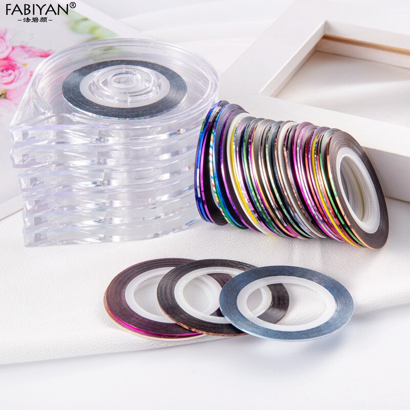 20PCS Multicolor Rolls Strip Striping Tape Line Wrap Sticker Tips Decoration DIY Nail Art Manicure Professional Kit Random Color 20PCS Multicolor Rolls Strip Striping Tape Line Wrap Sticker Tips Decoration DIY Nail Art Manicure Professional Kit Random Color