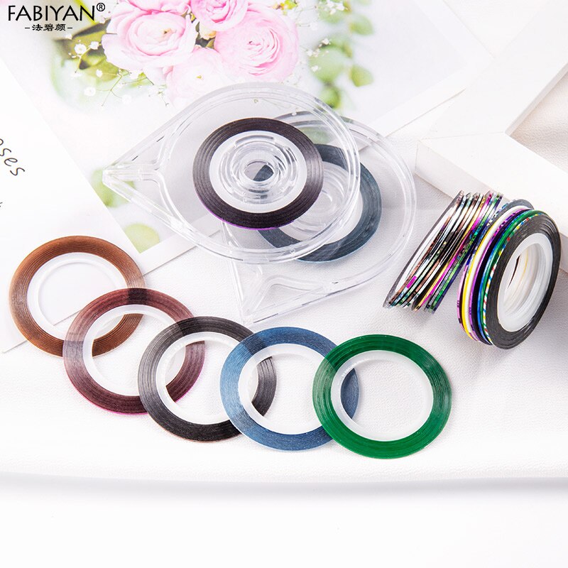 20PCS Multicolor Rolls Strip Striping Tape Line Wrap Sticker Tips Decoration DIY Nail Art Manicure Professional Kit Random Color 20PCS Multicolor Rolls Strip Striping Tape Line Wrap Sticker Tips Decoration DIY Nail Art Manicure Professional Kit Random Color