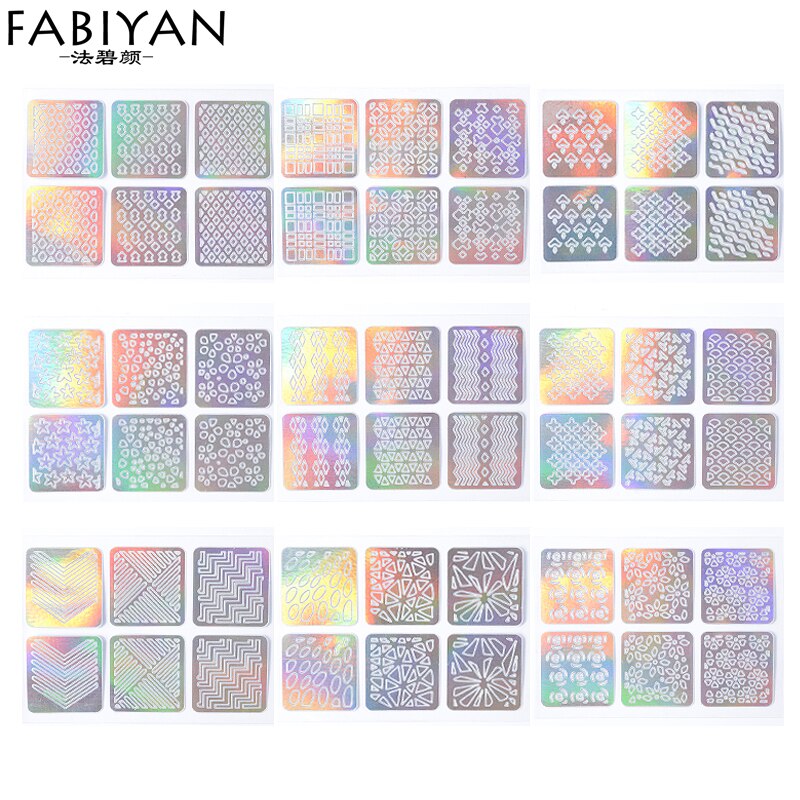Nail Art Design Decals 3D Hollow Laser Sticker Stencil Transfer Tip Paper UV Gel Polish Image Foil Guide Template Print Kit Tool Nail Art Design Decals 3D Hollow Laser Sticker Stencil Transfer Tip Paper UV Gel Polish Image Foil Guide Template Print Kit Tool