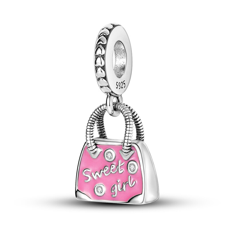 plata charms of ley 925 original fit original pandach bracelet necklace women pink serie charm bead silver color pendant jewelry plata charms of ley 925 original fit original pandach bracelet necklace women pink serie charm bead silver color pendant jewelry