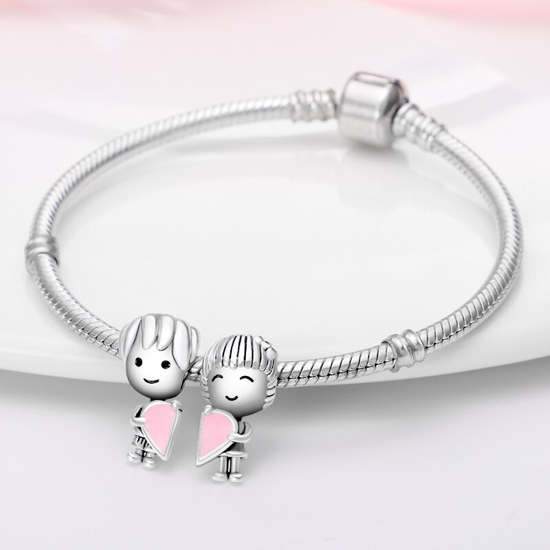plata charms of ley 925 original fit original pandach bracelet necklace women pink serie charm bead silver color pendant jewelry plata charms of ley 925 original fit original pandach bracelet necklace women pink serie charm bead silver color pendant jewelry