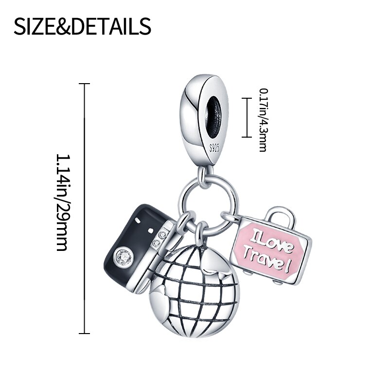 plata charms of ley 925 original fit original pandach bracelet necklace women pink serie charm bead silver color pendant jewelry plata charms of ley 925 original fit original pandach bracelet necklace women pink serie charm bead silver color pendant jewelry