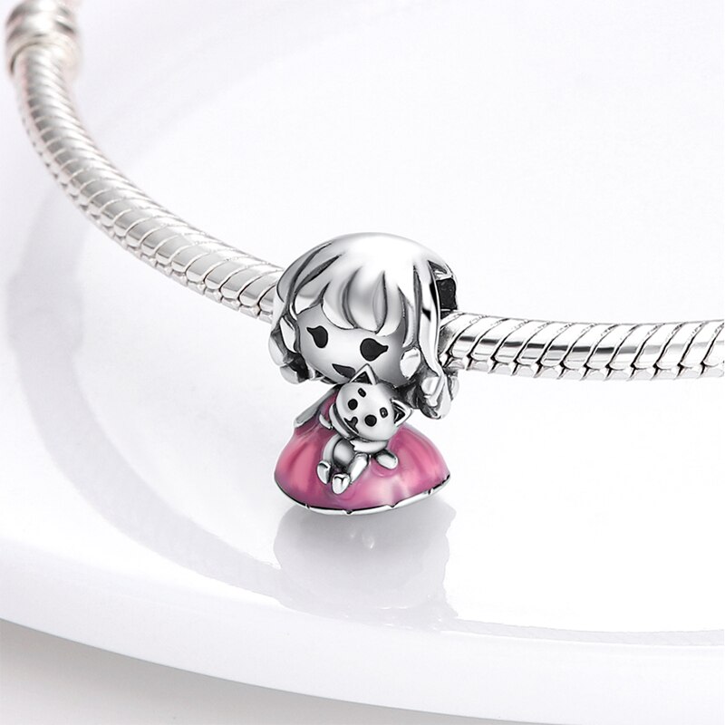 plata charms of ley 925 original fit original pandach bracelet necklace women pink serie charm bead silver color pendant jewelry plata charms of ley 925 original fit original pandach bracelet necklace women pink serie charm bead silver color pendant jewelry