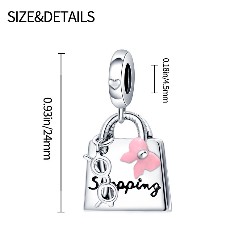 plata charms of ley 925 original fit original pandach bracelet necklace women pink serie charm bead silver color pendant jewelry plata charms of ley 925 original fit original pandach bracelet necklace women pink serie charm bead silver color pendant jewelry