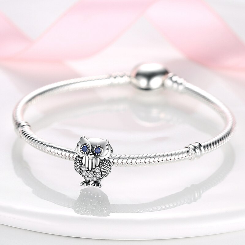 Fits Original Pandach Bracelet Necklace Silver Color Charms Beads Silver Color Pendant Charms Beads Women DIY Fine Jewelry