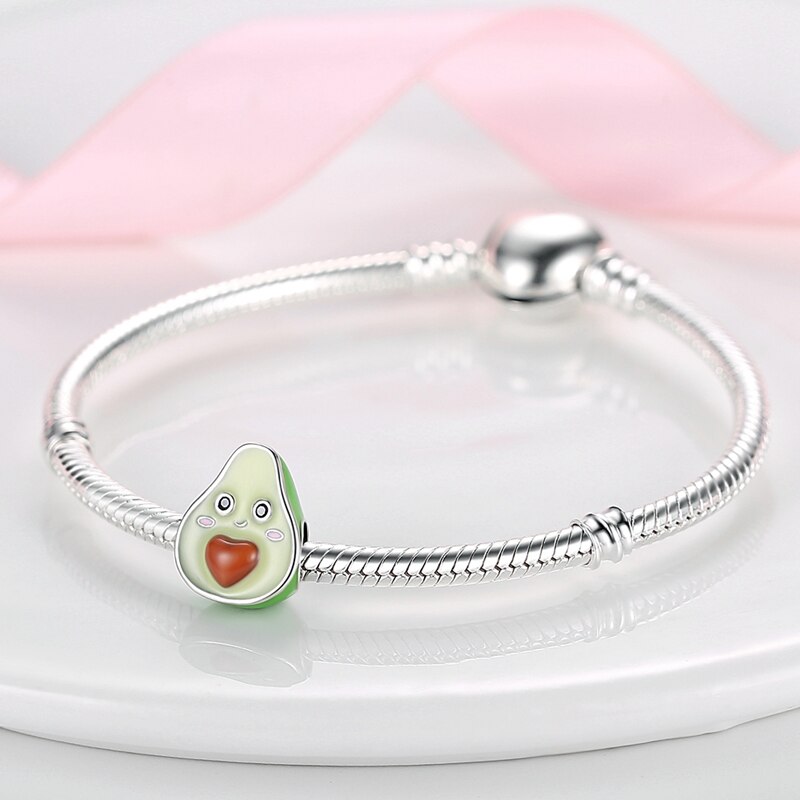 Fits Original Pandach Bracelet Necklace Silver Color Charms Beads Silver Color Pendant Charms Beads Women DIY Fine Jewelry