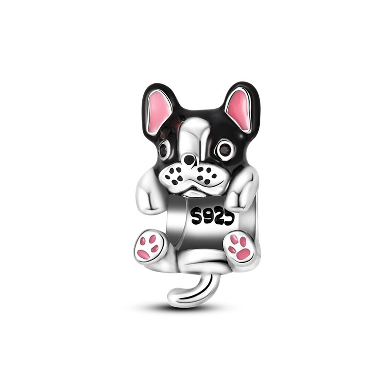 Fits Original Pandach Bracelet Necklace Silver Color Charms Beads Silver Color Pendant Charms Beads Women DIY Fine Jewelry