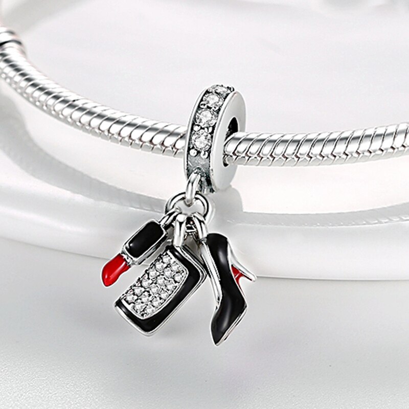 Fits Original Pandach Bracelet Necklace Silver Color Charms Beads Silver Color Pendant Charms Beads Women DIY Fine Jewelry Fits Original Pandach Bracelet Necklace Silver Color Charms Beads Silver Color Pendant Charms Beads Women DIY Fine Jewelry