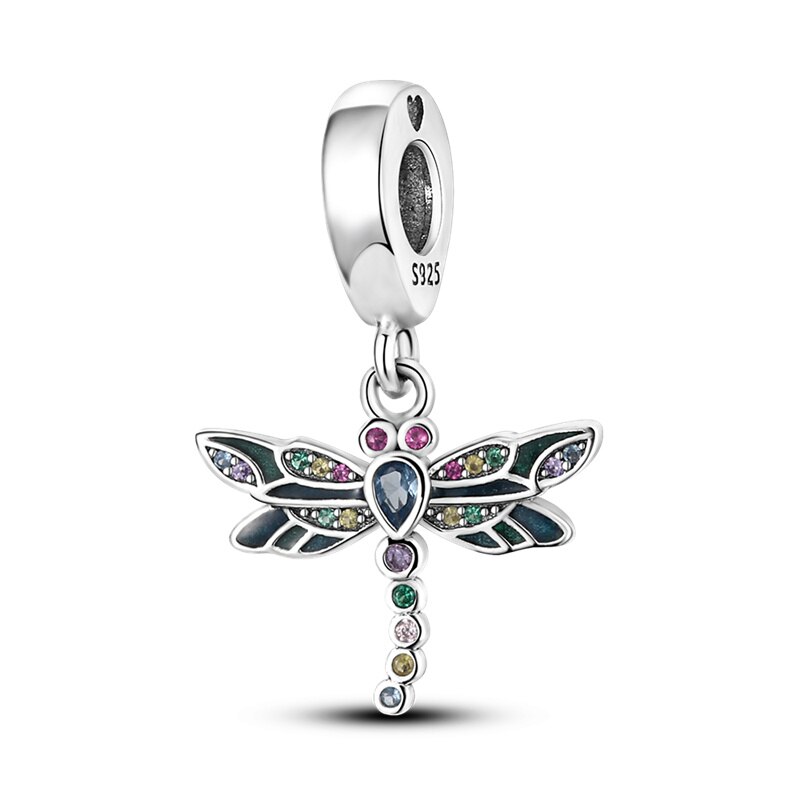 Fits Original Pandach Bracelet Necklace Silver Color Charms Beads Silver Color Pendant Charms Beads Women DIY Fine Jewelry