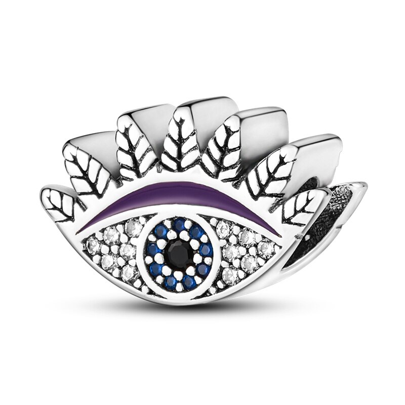 Fits Original Pandach Bracelet Necklace Silver Color Charms Beads Silver Color Pendant Charms Beads Women DIY Fine Jewelry