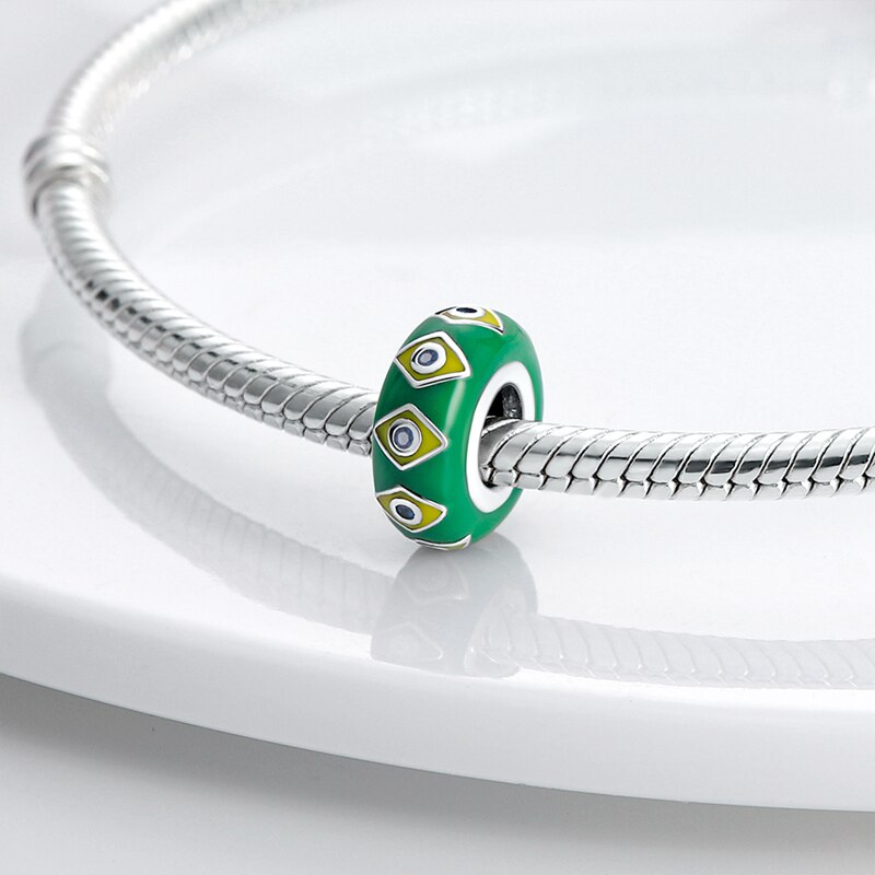 Fits Original Pandach Bracelet Necklace Silver Color Charms Beads Silver Color Pendant Charms Beads Women DIY Fine Jewelry