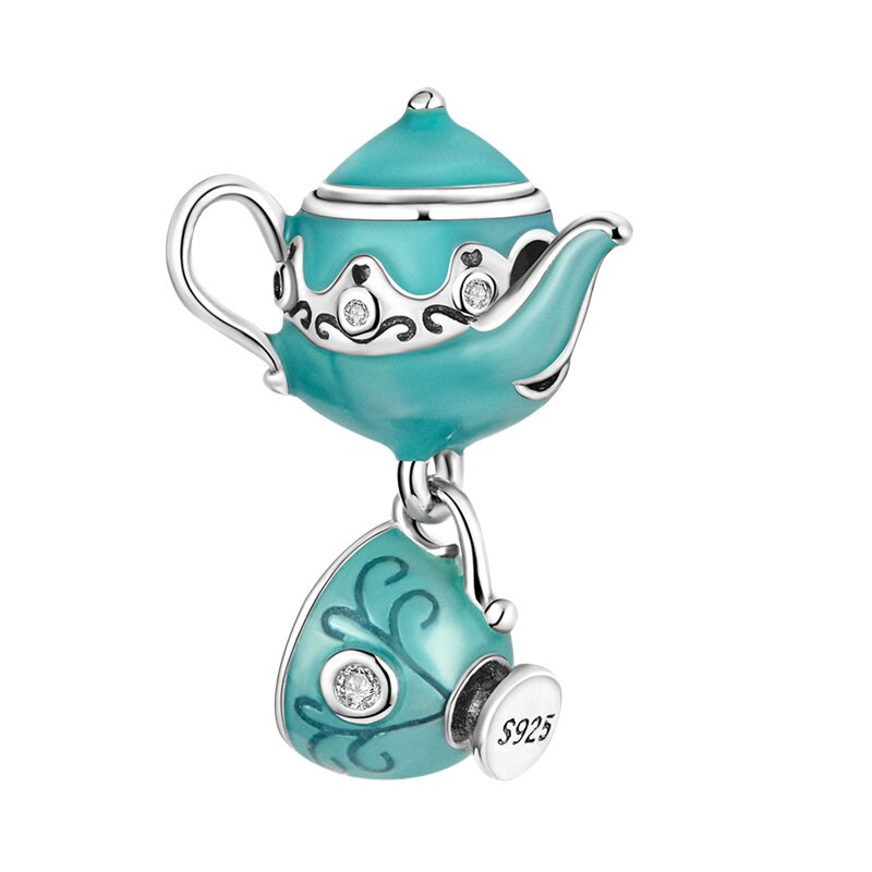Fits Original Pandach Bracelet Necklace Silver Color Charms Beads Silver Color Pendant Charms Beads Women DIY Fine Jewelry